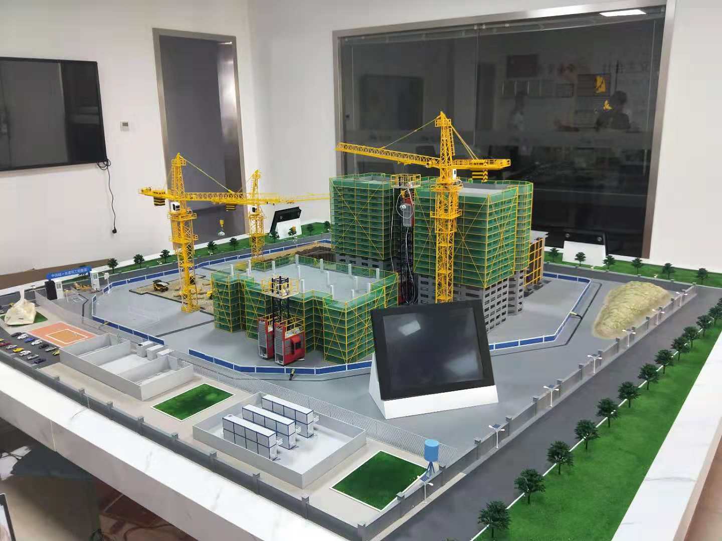 汉阴县建筑施工场景模型